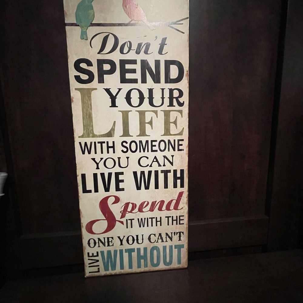 Inspirational Wall Art with Colorful Text